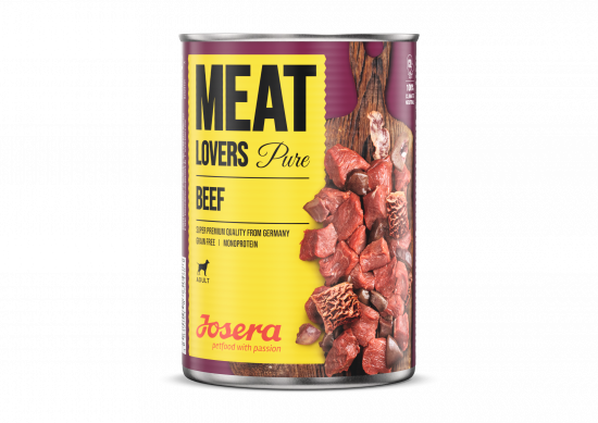 Konservi Josera suņiem Meat Lovers Pure Beef
