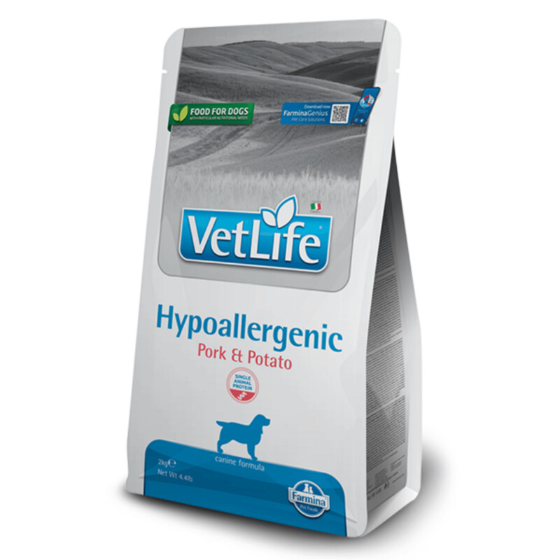 VET LIFE DOG HYPOALLERGENIC PORK&POTATO