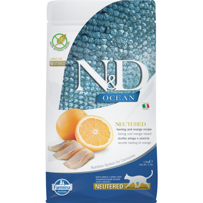 N&D Ocean Cat Herring Orange NEUTERED ADULT N&D Ocean Cat Herring Orange NEUTERED ADULT