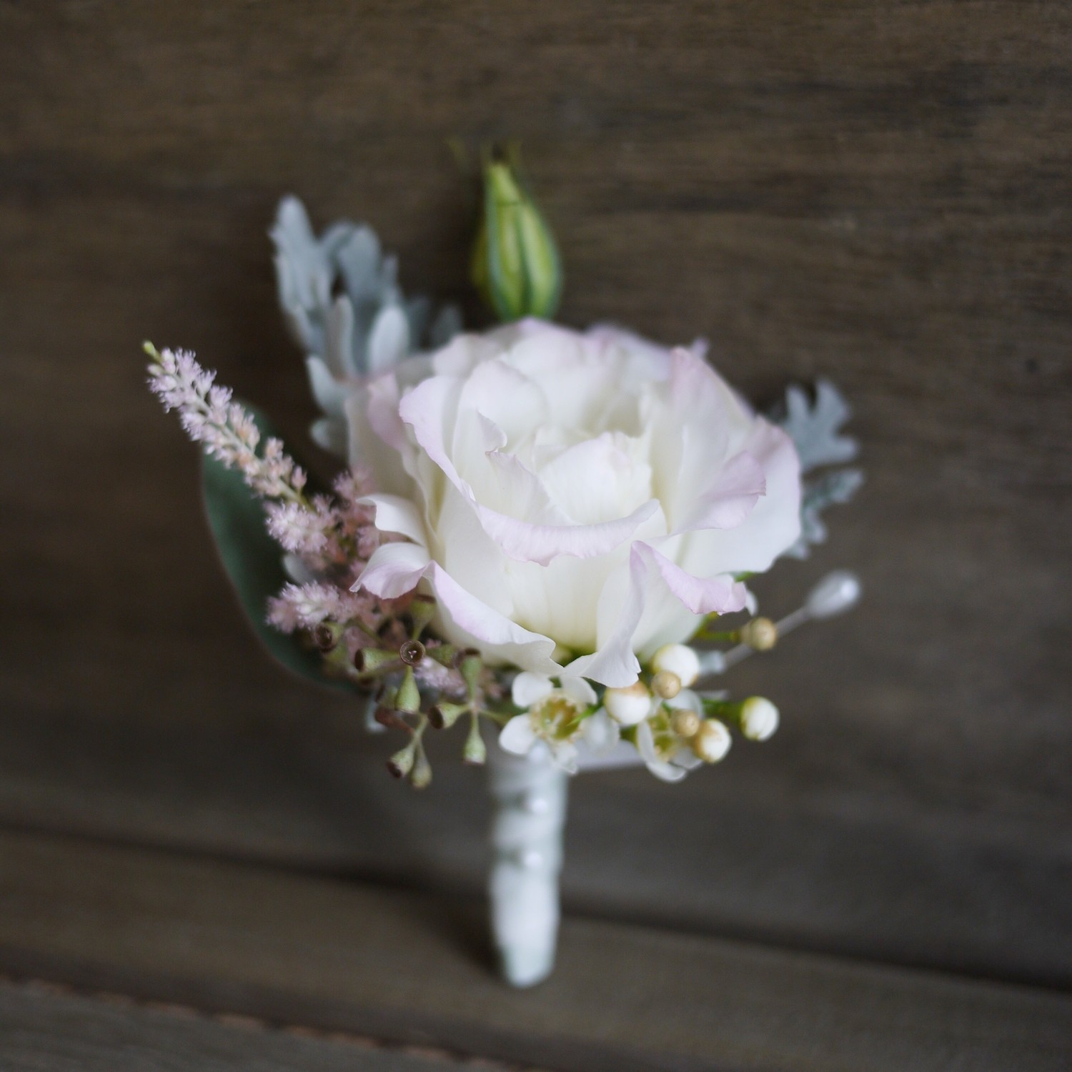 Set of Soft petals Boutonniere + Corsage