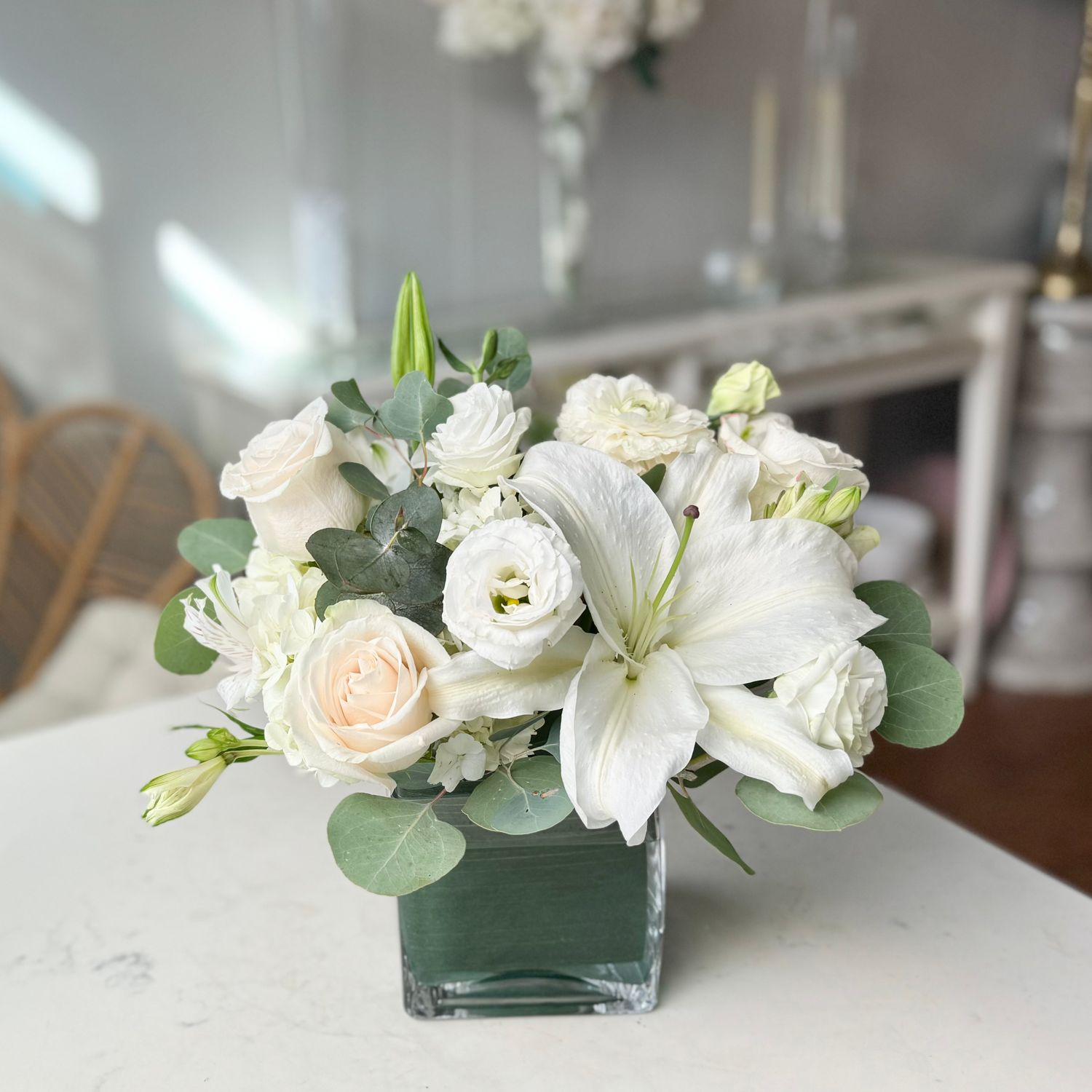 Low &amp; Lush - Modern White-Small