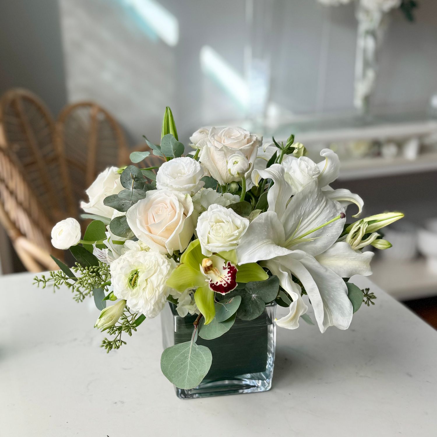 Low &amp; Lush - Modern White-Medium