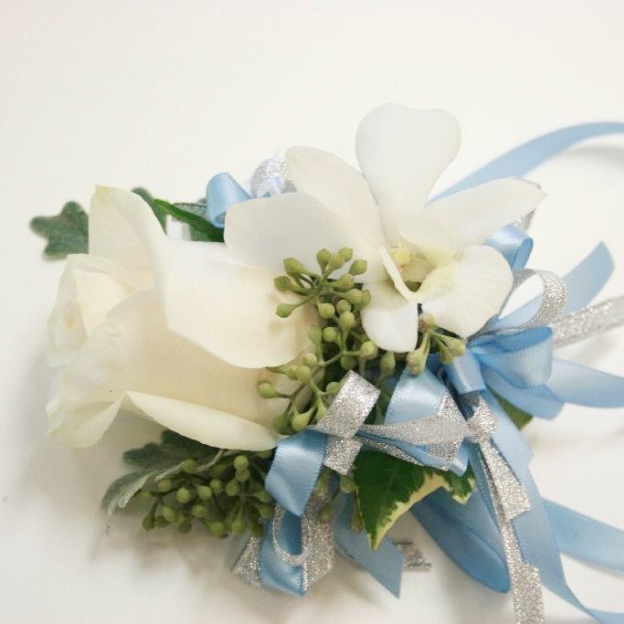 Rose + Orchid Corsage