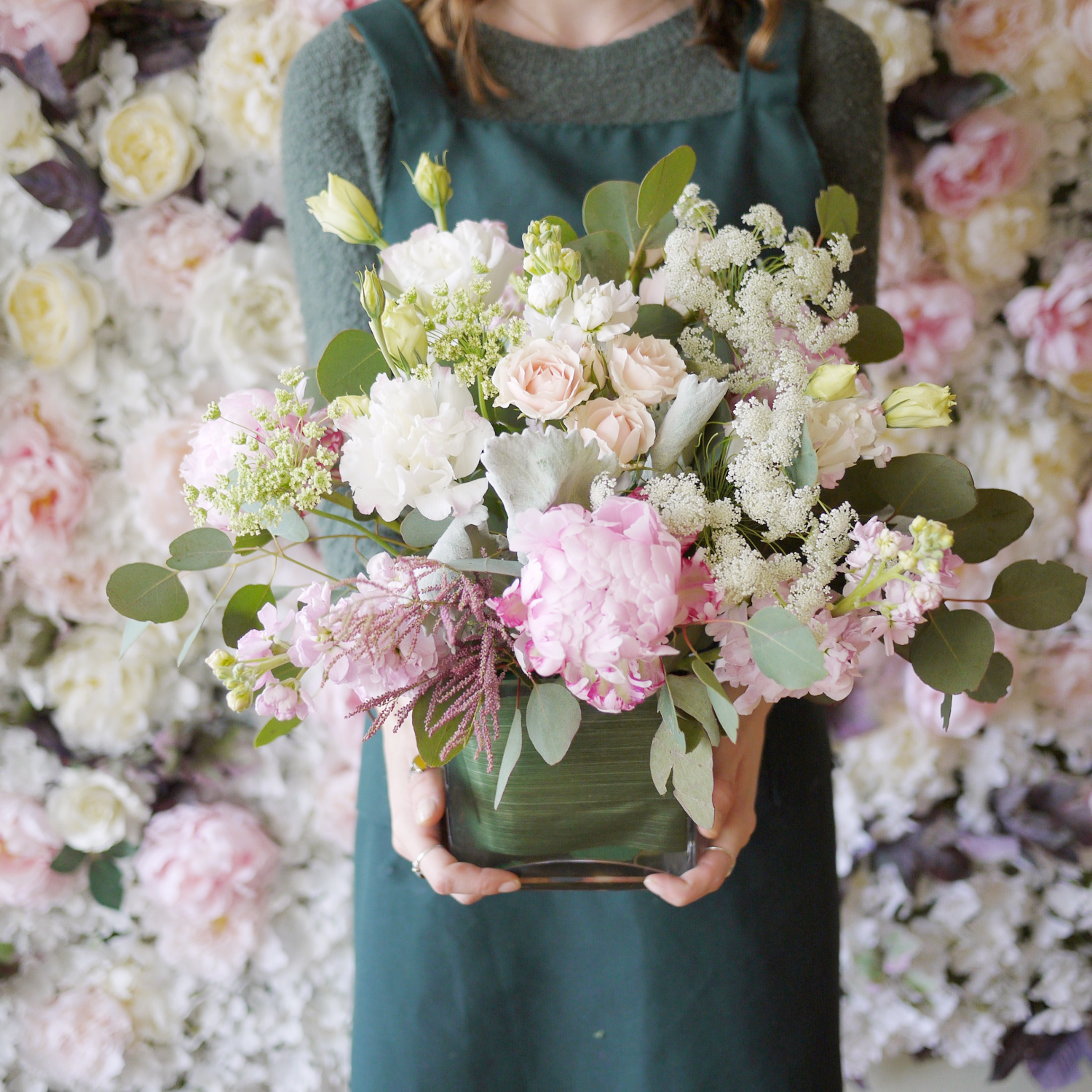 Pink  Peony - Garden Style Arrangement