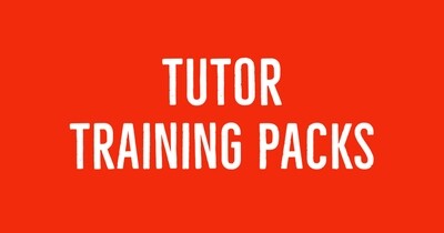 Training packs for tutors and tutor resources