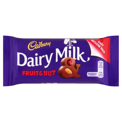 Cadbury Fruit & Nut 80g Bar