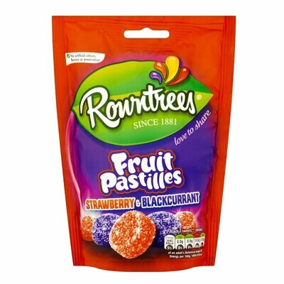 Rowntrees Fruit Pastilles Strawberry and Blackcurrant