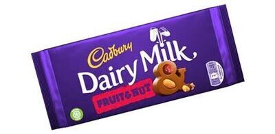 Cadbury Milk Fruit & Nut 200g Bar