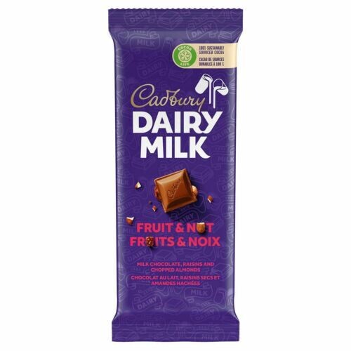 Cadbury Dairy Milk Fruit & Nut 80g Slab