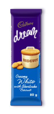 Cadbury Dream Creamy White Biscuit 80g