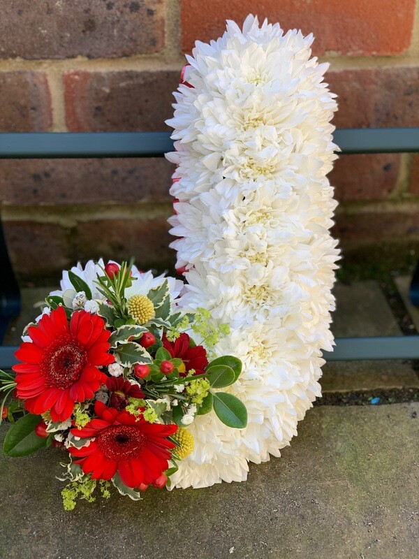Individual floral letters &amp; numbers