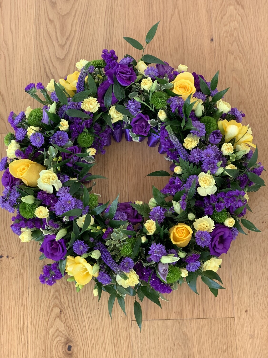 Mixed Flower Funeral Wreath