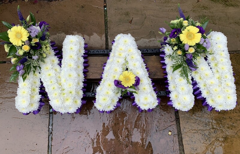 NAN funeral Lettering
