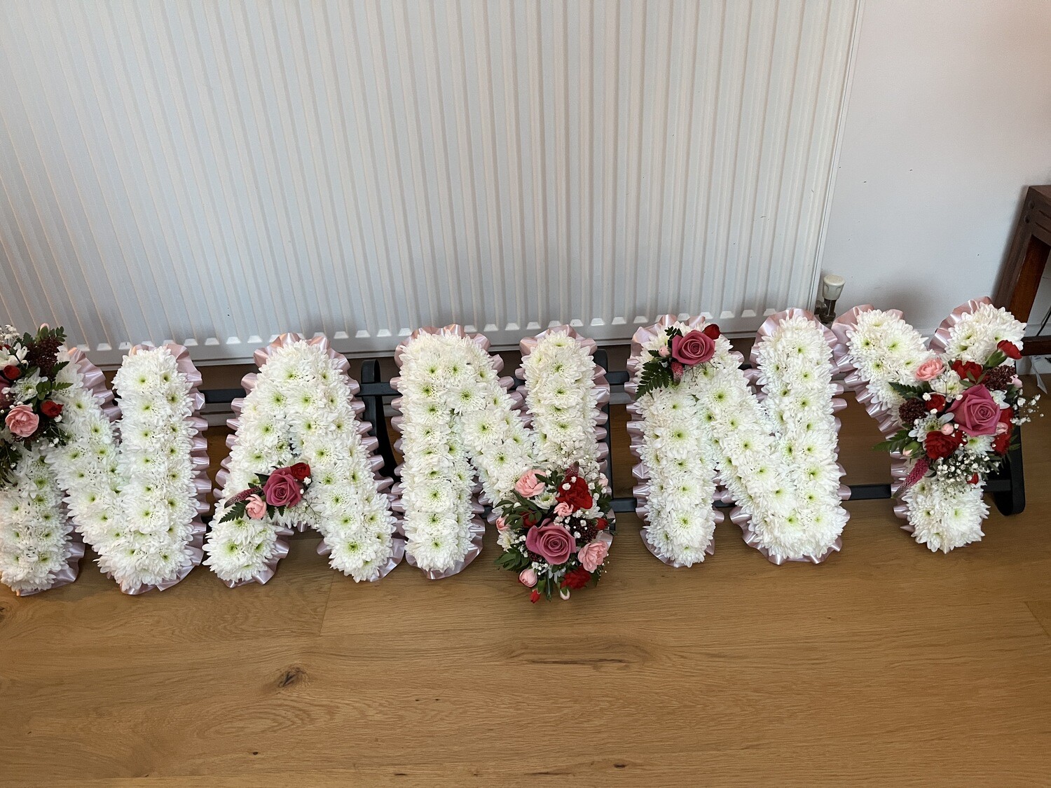 NANNY funeral Lettering