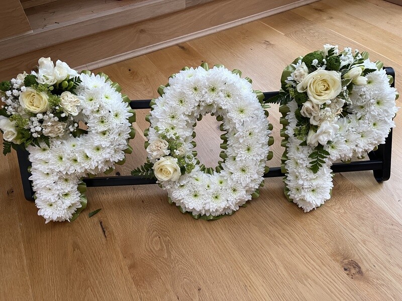 POP/POPS funeral Lettering