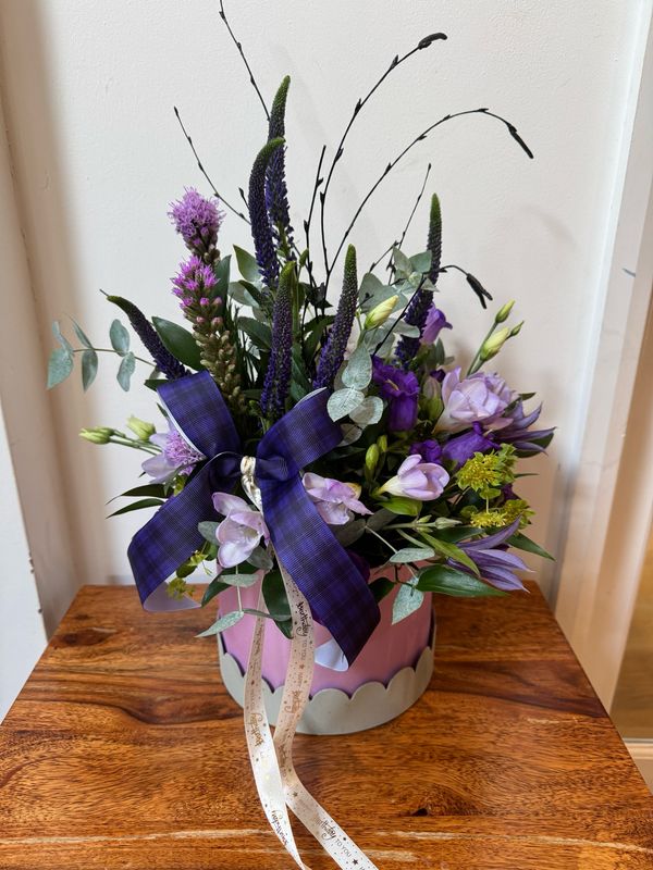 Azure Delight Hat Box