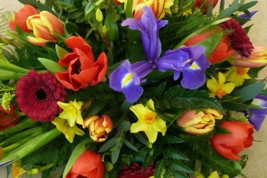 Mixed Flower Double Ended Coffin Spray