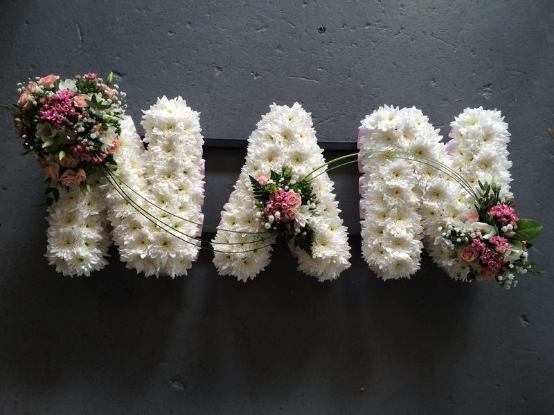 NAN funeral Lettering