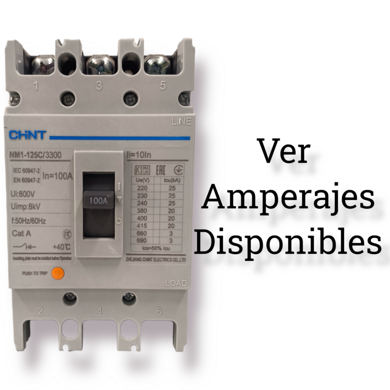 Interruptor NM1-125C 3 Polos 25-20KA 600V