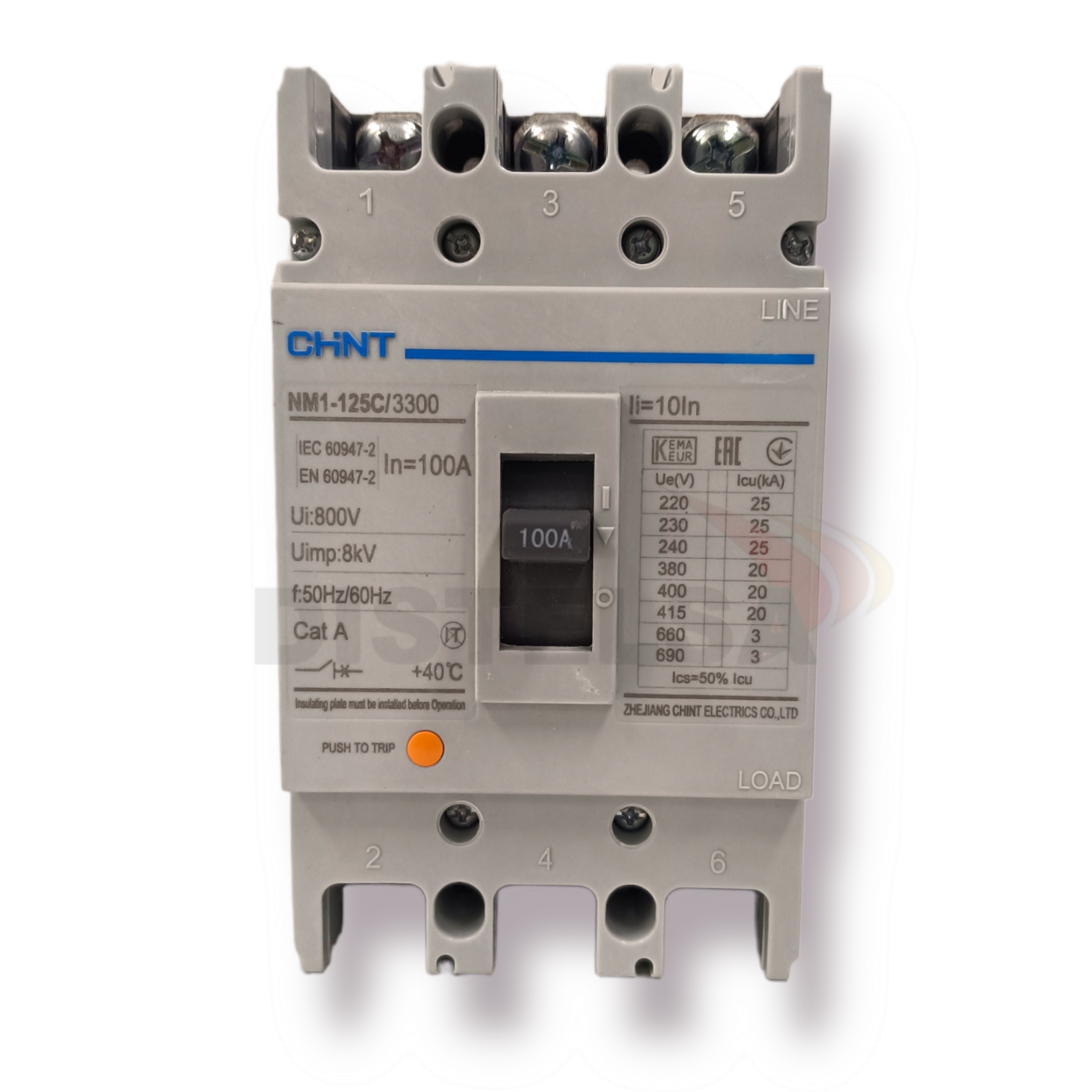 Interruptor NM1-125C 3 Polos 25-20KA 600V