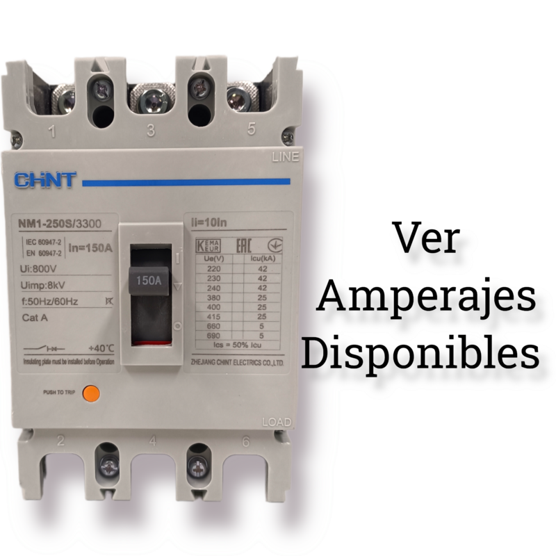 Interruptor NM1-250S 3 Polos 42-25KA 600V