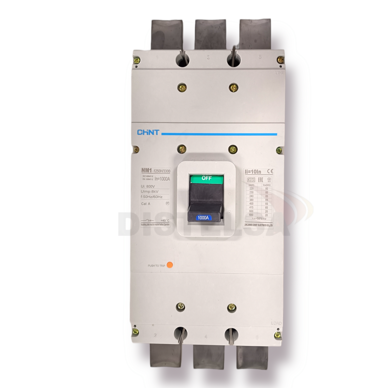 Interruptor NM1-1000S 3 Polos 85-65KA 600V, Amperaje: 1000 Amperios