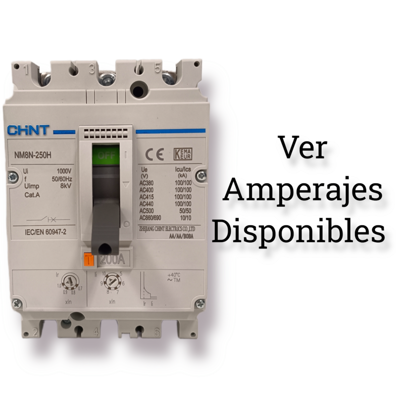 Interruptor Ajustable  Electrónico NM8-250H 3 Polos