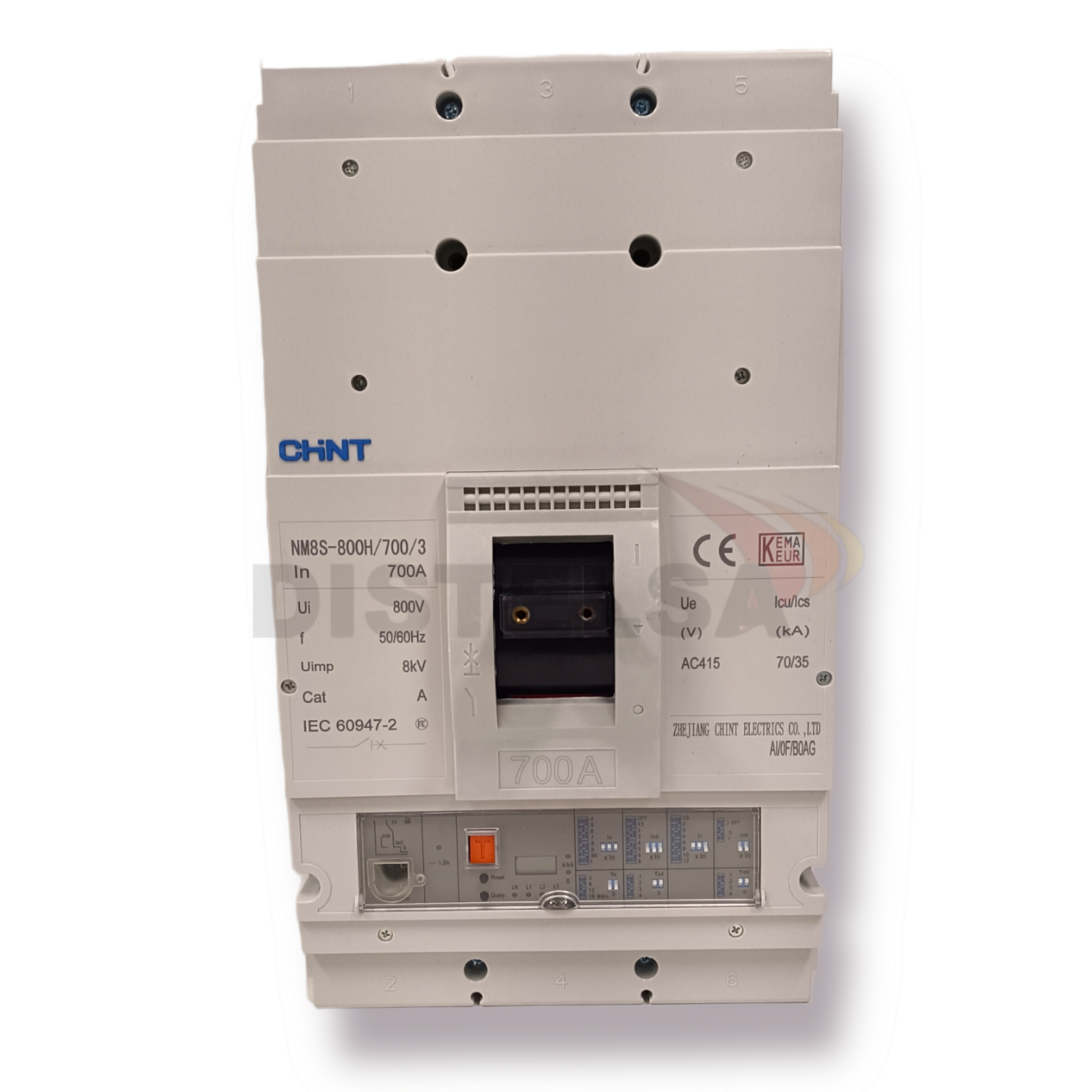 Interruptor Ajustable Electrónico NM8S-800H 3 Polos