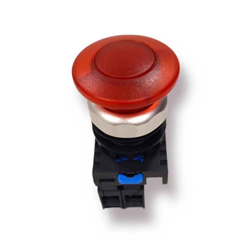 Pulsador LED Emergencia tipo Hongo 1NC sin retención (NP8-10MD/14 110V – 220V)