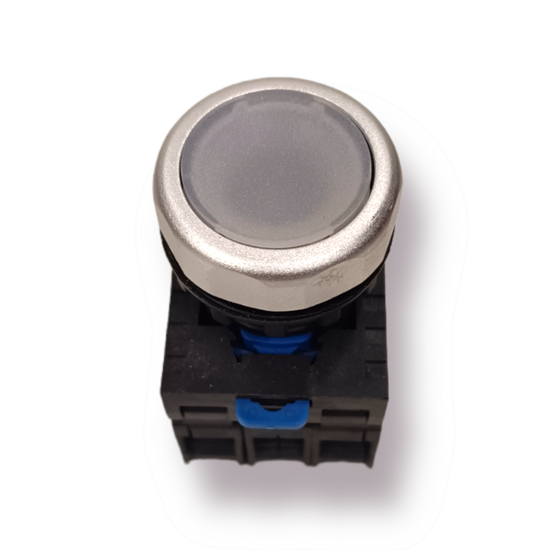 Pulsador LED Blanco 1NA+1NC (NP8-11BND WHT 110V-220V)