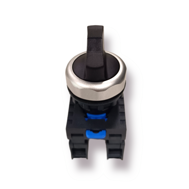 Selector 2 posiciones 1NA+1NC con retención (NP8-11X/21 BLK)