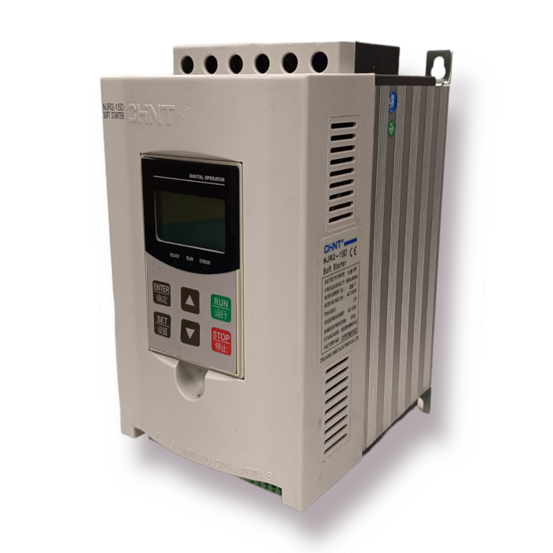 Arrancador suave trifásico 20HP 380-460V sin contactor de bypass integrado (NJR2-15D)