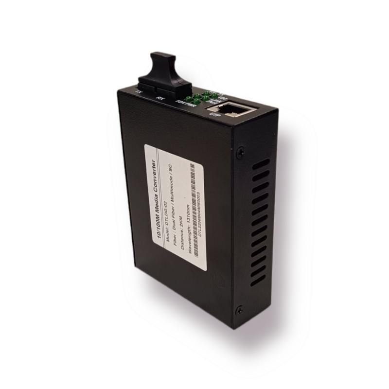 Media Converter DTLDG-02 10/100M 2 Kilómetros Multimodo SC