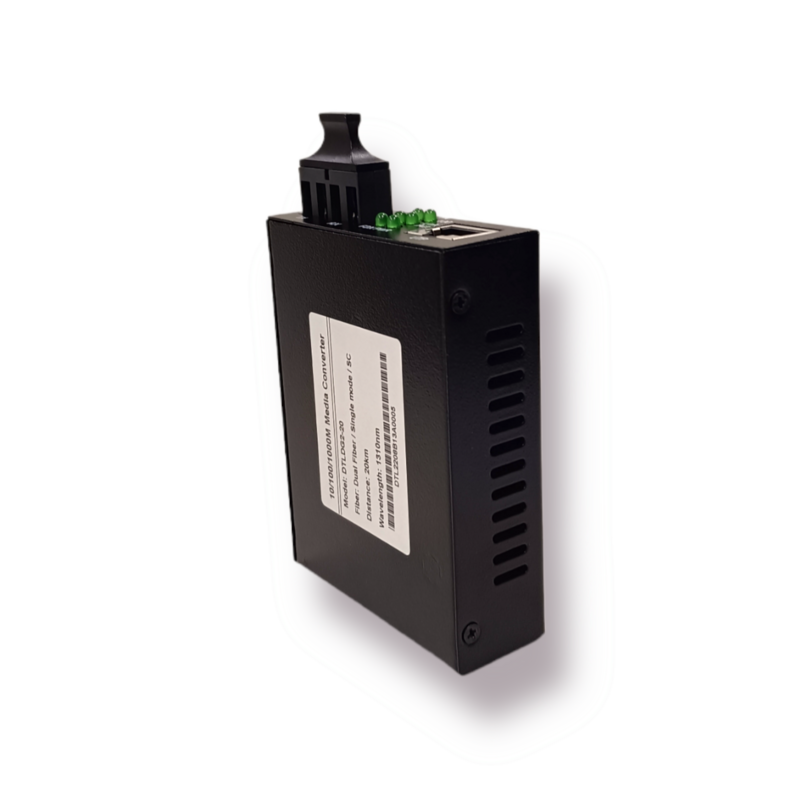 Media Converter DTLDG2-20 10/100/1000M 20 Kilómetros Monomodo SC