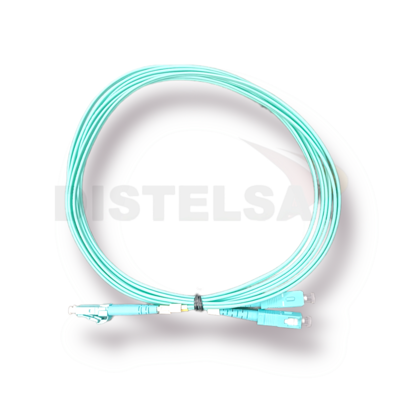 Patchcord LC/UPC-SC/UPC OM3, Tipo: Duplex, Medida: 3 metros