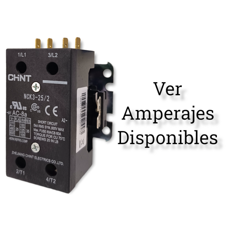 Contactor de propósito definido NCK3 2 polos 120/220VAC