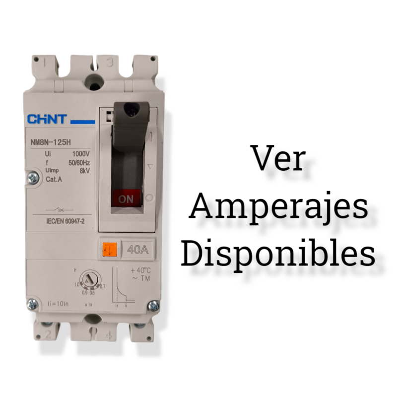 Interruptor Ajustable Electrónico NM8N-125H TM 2 Polos