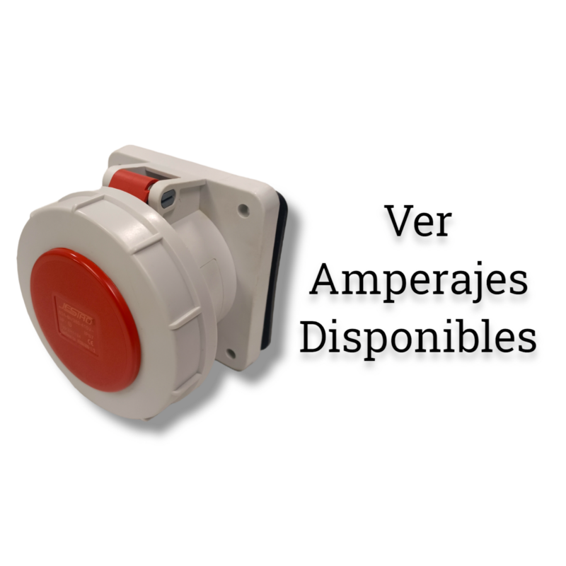 Toma de Corriente Hembra Empotrable 6H 380/415VAC