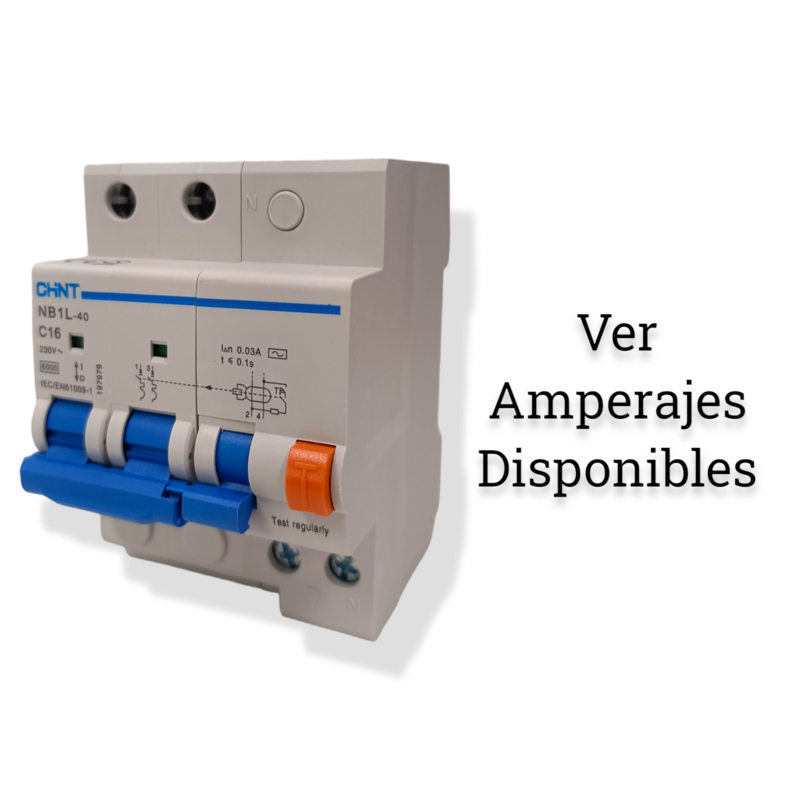 Autómato Diferencial 2P 110/240VAC 30mA 6kA