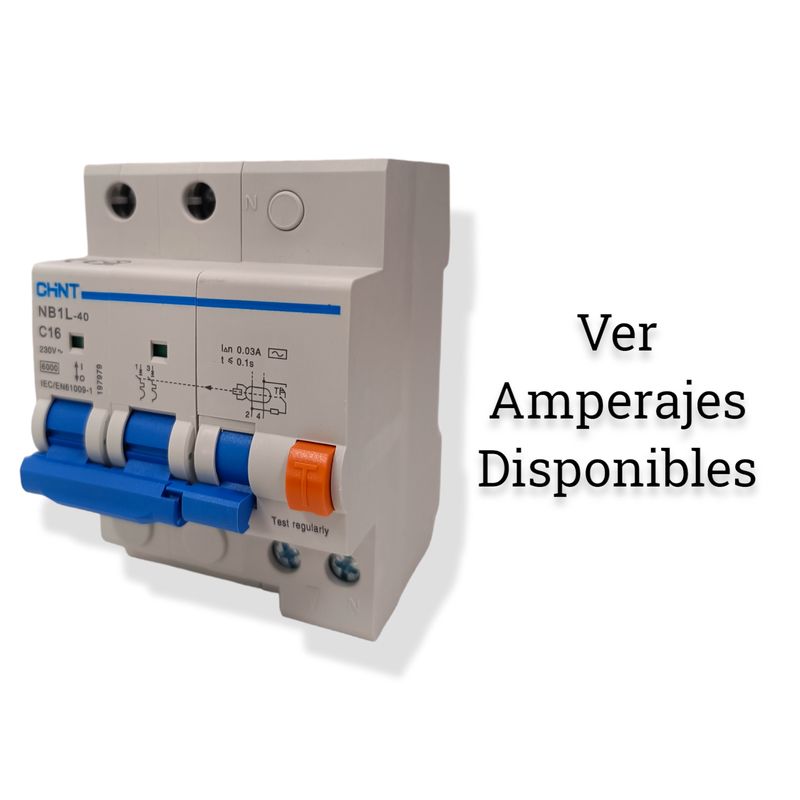 Autómato Diferencial 2P 110/240VAC 30mA 6kA