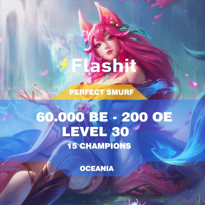 Ocenia【LV 30-50★60K BE★15 CHAMPIONS】Perfect Smurf★Unranked