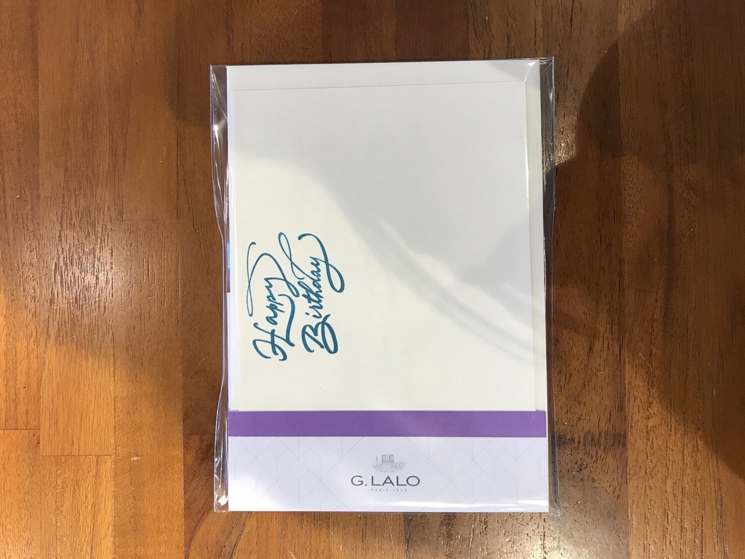 L60505 TYPO-LETTERING CARD &amp; ENV HAPPY BIRTHDAY CREAM
