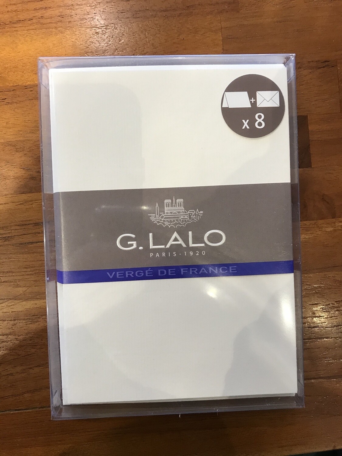 L52000 VERGÉ C6 8 CARDS 8 ENV WHITE