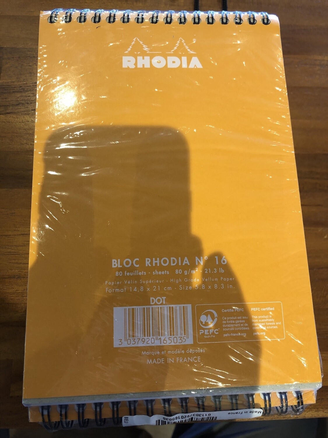 Rhodia head pad dot bloc#16 5.8x8.3 in orange