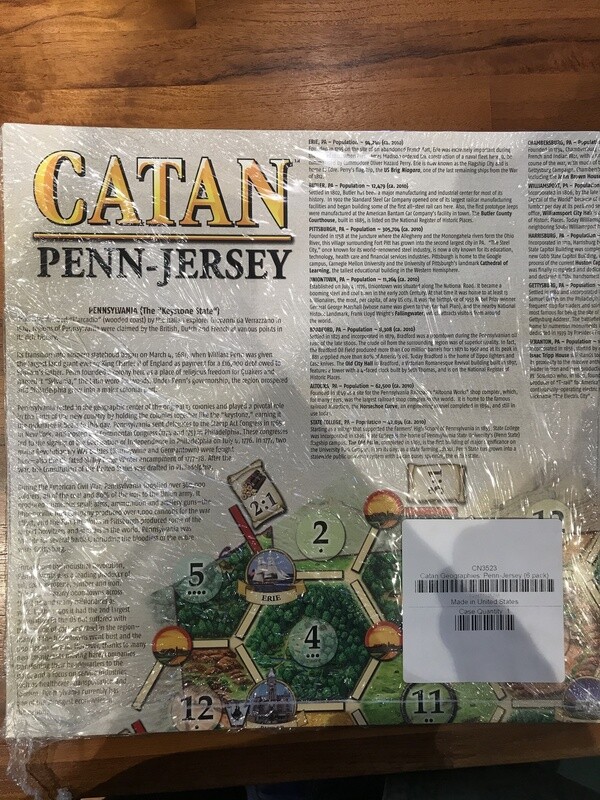 CN3523 CATAN GEOGRAPHIES: PENN-JERSEY (6 PACK)
