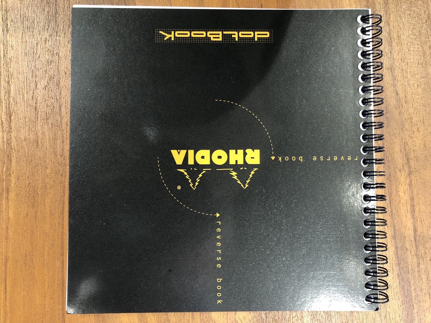 193639 RHODIA REVERSE BOOK DOT 8.25x8.25 BLACK
