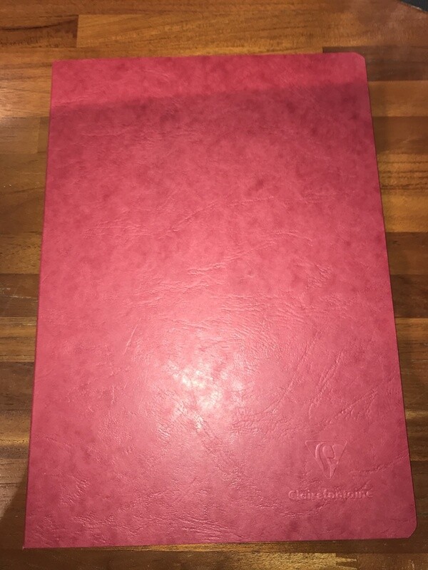 733062 AGE-BAG NOTEBOOK STAP.LINED 96p 81⁄4x113⁄4 RED