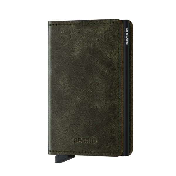 Slimwallet Vintage Olive Black