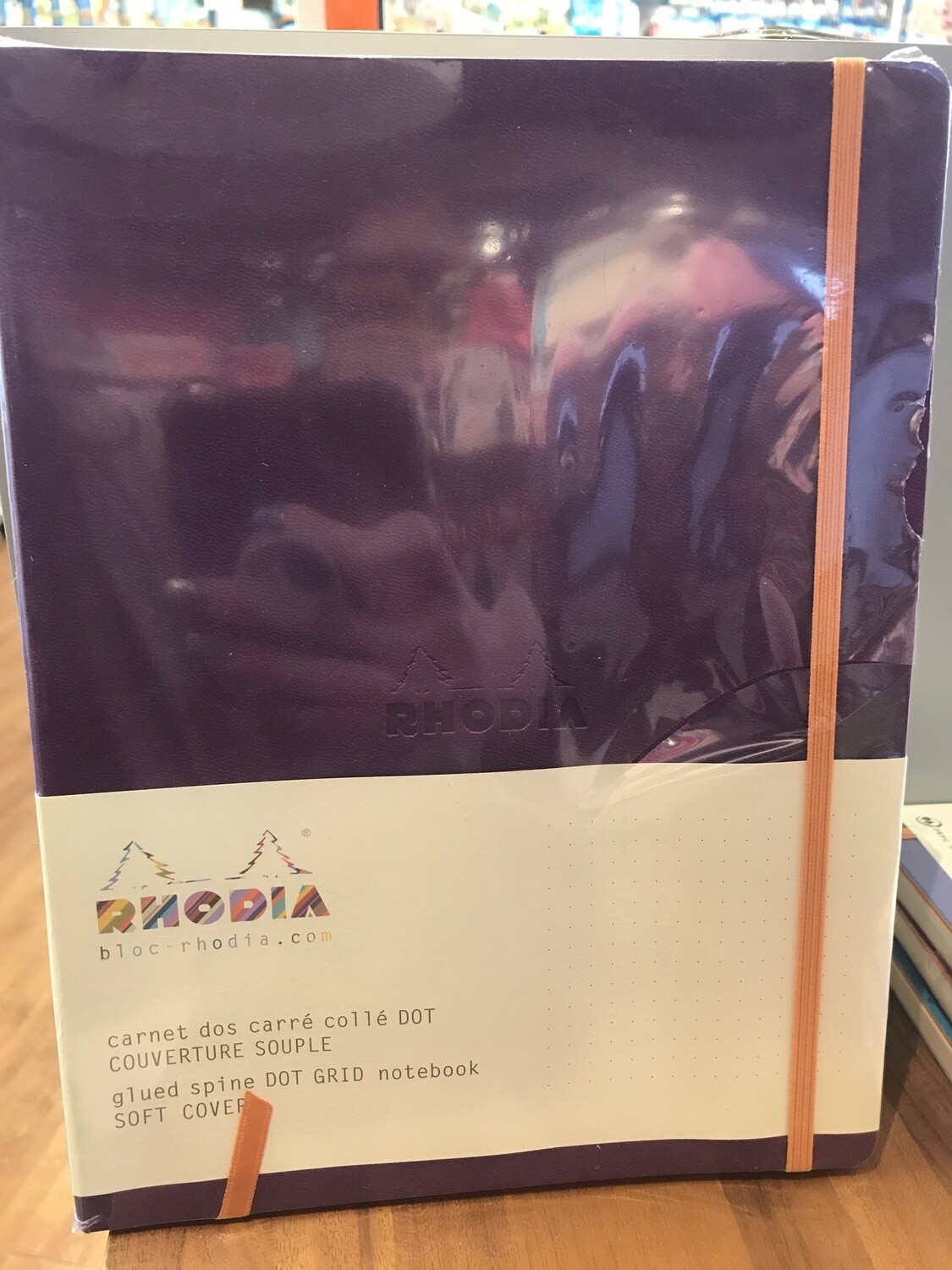 117560 **RHODIARAMA SOFTBACK NOTEBOOK DOT 7.5 x 9.75 PURPLE