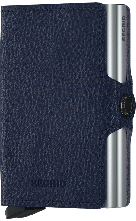 Twinwallet Veg Navy-Silver